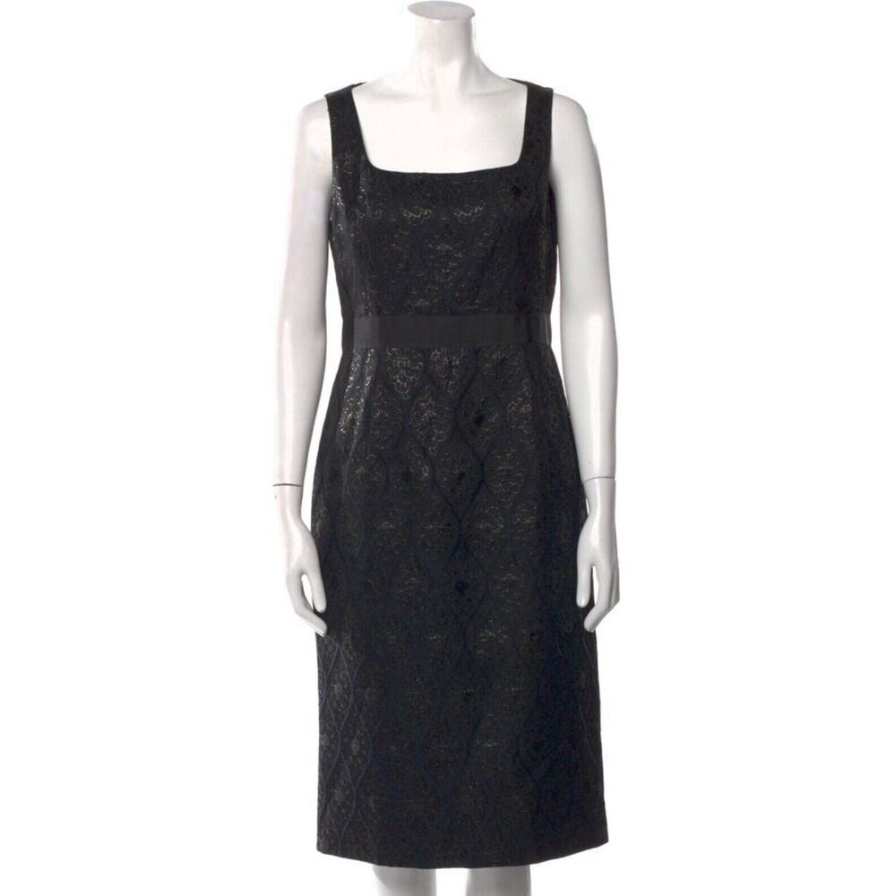 Michael Kors Boutique Square Neckline Mid Length Dress